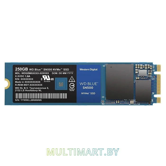 SSD диск WD Blue SN500 250GB WDS250G1B0C